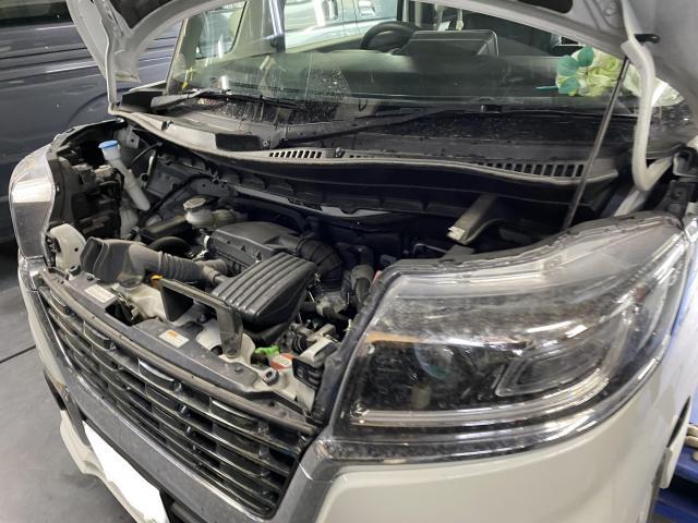 スズキ　スペーシアカスタム　オイル交換　旭川市・神楽・神楽岡・神居・西御料・東光・東神楽町・鷹栖町・美瑛町・東神楽町・他地域も大歓迎！
