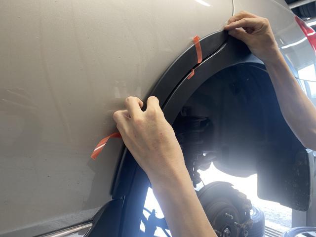 スバル　レガシィアウトバック　フェンダーモール取付　旭川市・神楽・神楽岡・神居・西御料・東光・東神楽町・鷹栖町・美瑛町・東神楽町・他地域も大歓迎！