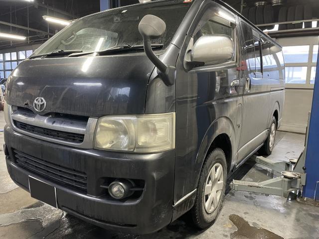 レジアス（ハイエース）　車検　旭川市・神楽・神楽岡・神居・西御料・東光・東神楽町・鷹栖町・美瑛町・東神楽町・他地域も大歓迎！