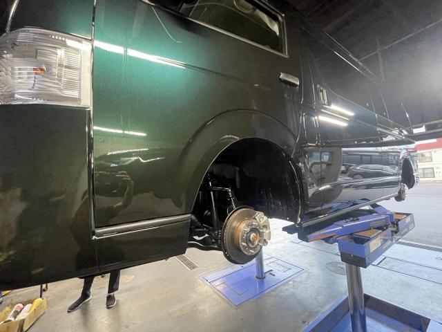 トヨタ　ハイエースロングボディ　塩害ガード施工
旭川市・神楽・神楽岡・神居・西御料・東光・東神楽町・鷹栖町・美瑛町・東神楽町・他地域も大歓迎！ 