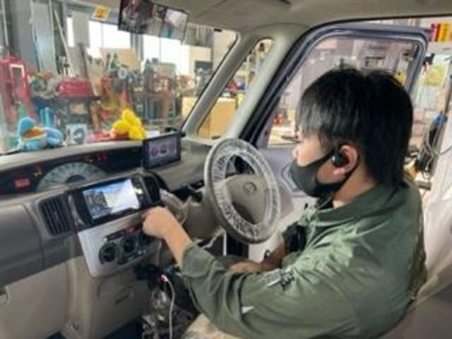 釧路で車検・整備・板金塗装　ダイハツ　タント　バックカメラ・ナビ取付