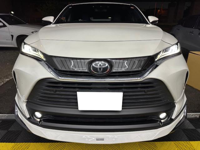 作業報告No.2899　ハリアーにモデリスタエアロ取付の巻