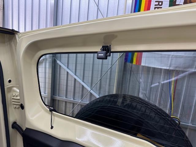 作業報告No.2901　ジムニーにドラレコ前後・エンスタ取付の巻