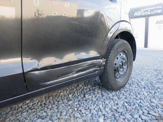 スズキ　アルト　軽自動車　サイドステップ板金修理　板金　塗装　キズヘコミ修理　事故修理　保険修理もお任せ下さい！東神楽町・旭川市・東川町・美瑛町・鷹栖町・上富良野町・富良野市・比布町・当麻町、他地域のお客様も大歓迎です！