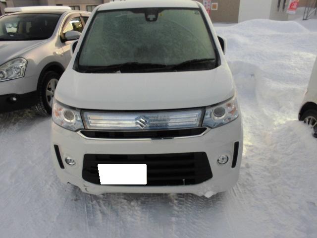 スズキ　ワゴンR　バンパー交換　板金塗装　修理を実施！！