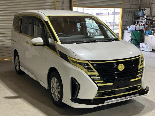 新車セレナ　鏡面研磨　コーティング　苫小牧グローライズ