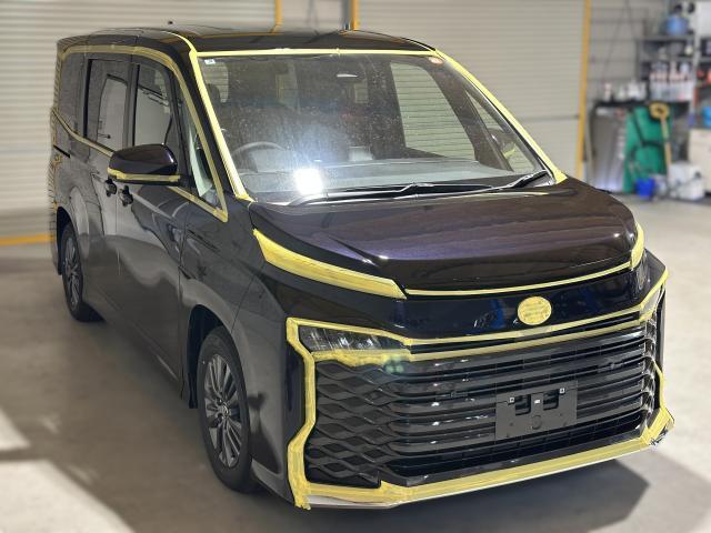 新車　ヴォクシー　ボディ鏡面研磨　コーティング　苫小牧グローライズ