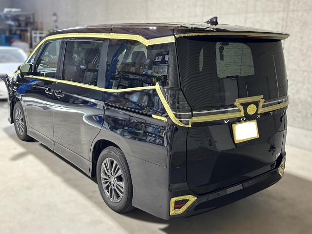 新車　ヴォクシー　ボディ鏡面研磨　コーティング　苫小牧グローライズ
