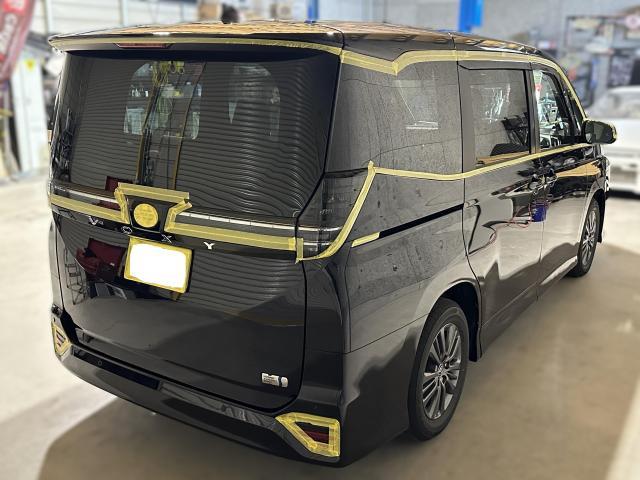 新車　ヴォクシー　ボディ鏡面研磨　コーティング　苫小牧グローライズ