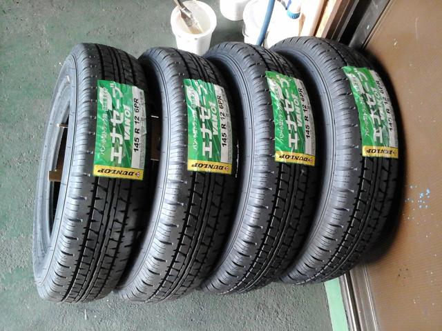 ご購入タイヤ組み換え　145/Ｒ12　6ＰＲ　４本