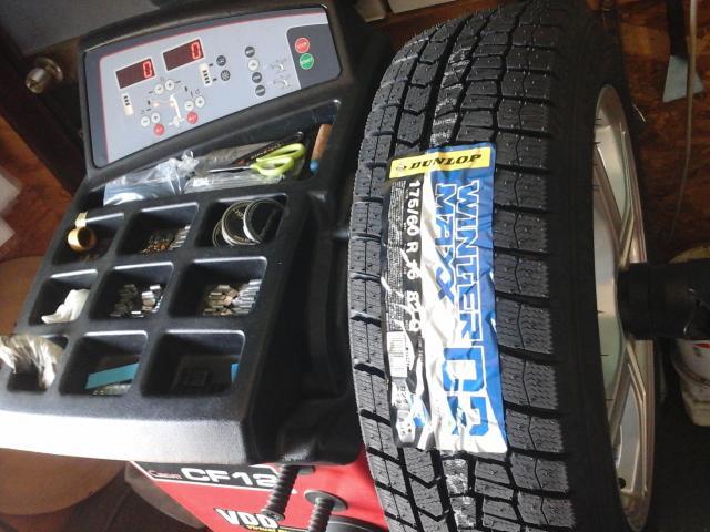 電話予約の直送タイヤ組み換え　175/60R16　４本