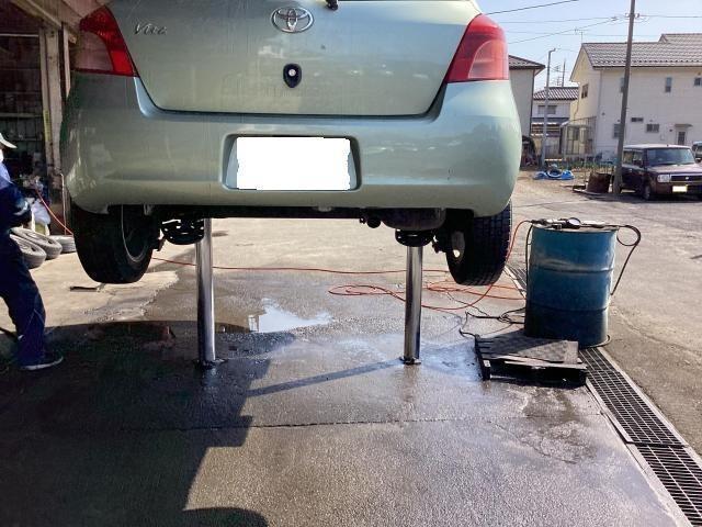 ヴィッツ　タイヤ交換　エンジンオイル交換　群馬県　渋川市