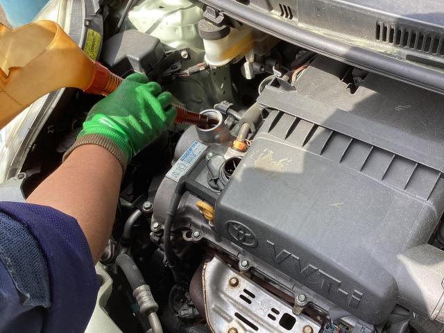 ヴィッツ　タイヤ交換　エンジンオイル交換　群馬県　渋川市