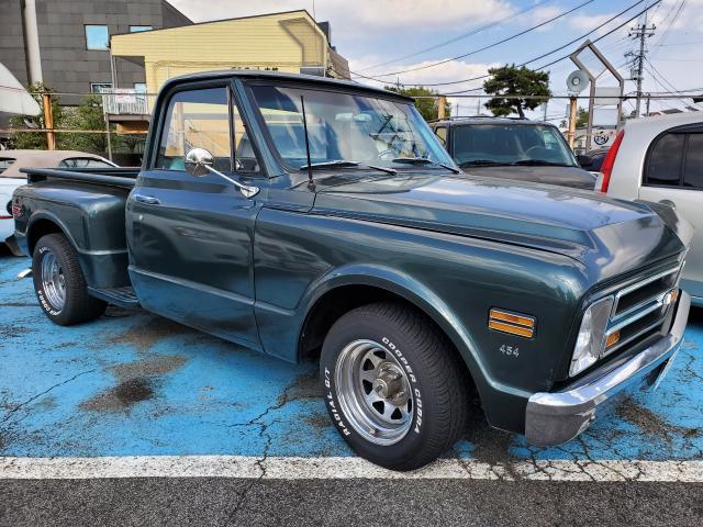 茨城県つくば市アメ車修理工場　アメ車、輸入車、外車、国産車、パーツ持ち込み取り付け、車検、修理、メンテナンス、カスタムのことならお任せ下さい。シボレーC10車検承りました。