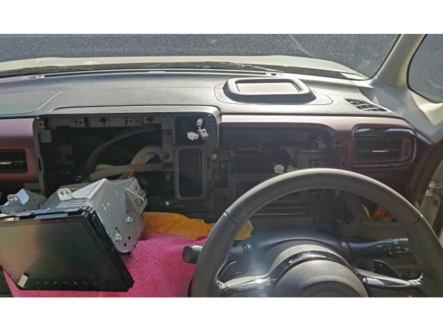 水戸市S様　スズキ　スペーシアカスタム　スズキワークス久留米　ETC LED取付　販売車の架装