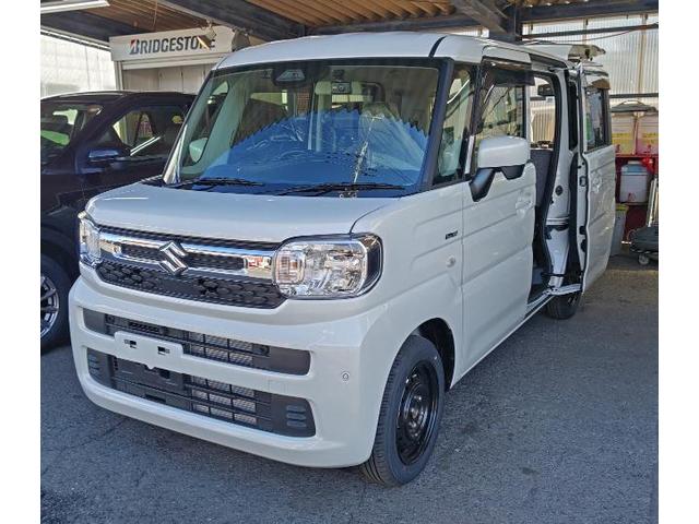 水戸市A様　スズキ　スペーシア　ETC ドラレコ前後　取付　販売車の架装作業です