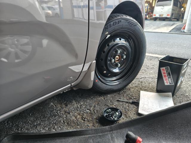 水戸市M様　スズキ　ワゴンＲスマイル　販売車の架装作業です