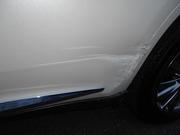 ハリヤーAVU65ヘッドライト左 レンズ目立つキズ無し　破損修理有り トヨタ ハリアー 左リアドア・左クォーター キズヘコミ修理