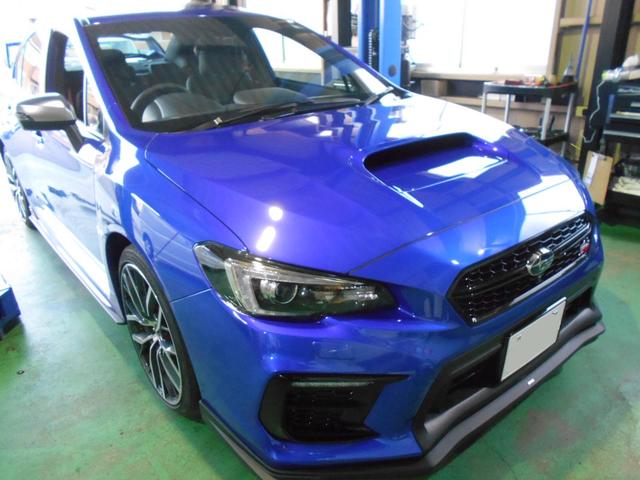 インプレッサＷＲＸ　チタンマフラー交換　新車納車後即交換　ご予約でスピード対応できました　パーツ持ち込み