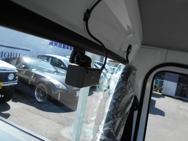 ドライブレコーダー取付　軽トラック　前後2カメラ　駐車監視モード付き　パーツ持ち込み取付