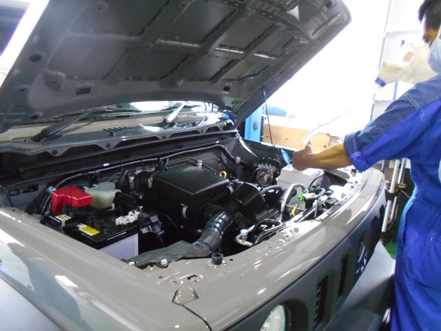 あんしん点検実施　ジムニーシエラ　ご予約で待たずに実施　オイル交換をご注文のお客様にサービスで行っています　オイル交換は県央自動車販売水戸へ