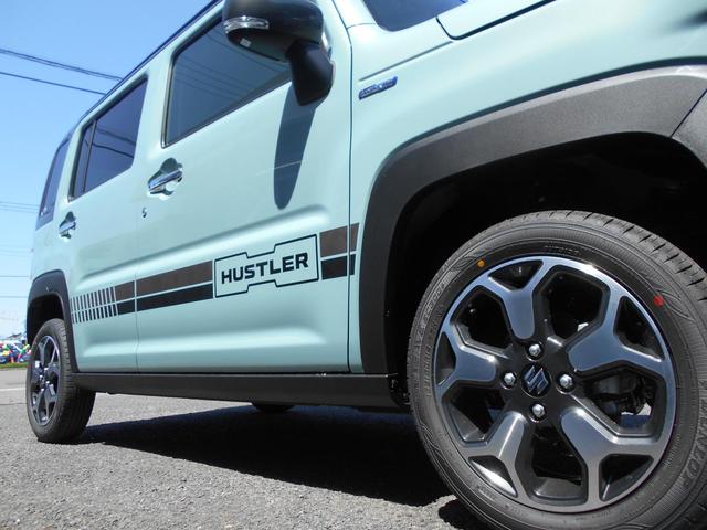 ハスラーJスタイル　純正デカールシート貼り付け　ハスラーMR92Sのカスタム　オシャレなハスラー　水戸市　ハスラーのカスタマイズ