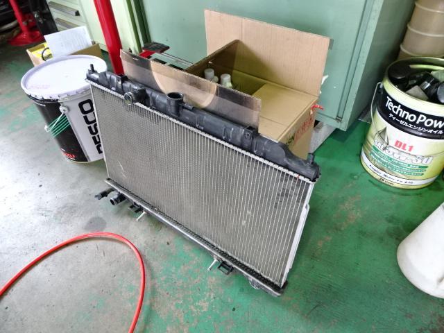 エブリー ラジエーター交換　水温計異常　代車無料　お気軽にご相談下さいませ．県央自動車販売水戸 　