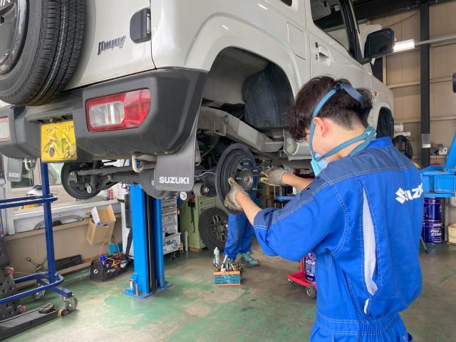 ジムニー　法定12ヶ月点検
定期的な点検・オイル交換・気になる箇所を点検
