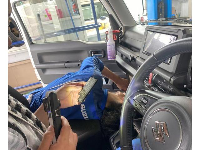 ジムニー　法定12ヶ月点検
定期的な点検・オイル交換・気になる箇所を点検
