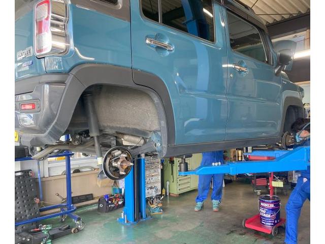 ハスラー　法定12ヶ月点検
定期的な点検は安全のために必須です！！