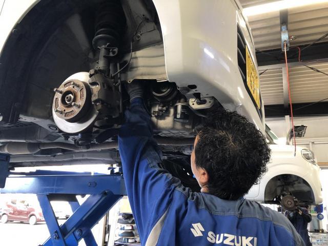 スペーシア　ファンベルト交換　劣化すると「キュルキュル音」やハンドルの重さ、エアコン不調などの症状が出ることがあります。　