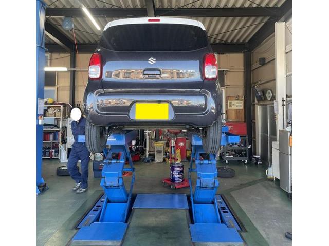 アルト　安心して車に乗るために法定１２ヶ月基本点検！　年に１度の総合点検をおすすめいたします。　