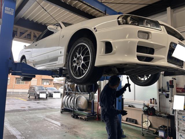 スカイライン　スポーツ車　車検無料見積り　事前見積りで車両状態をしっかりチェック◎料金と整備内容を明確化！