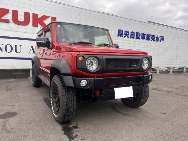 ジムニーノマド　社外フロントバンパー・フロントスキッドプレート取り付け　持ち込みパーツもお任せください◎外装カスタムでガラッとイメチェン!!