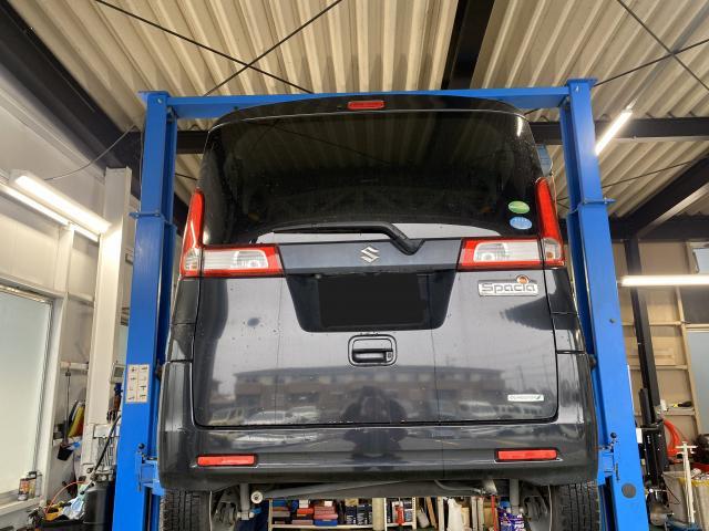 スペーシア　法定２４カ月点検車検　車の安全性と性能を長期間にわたって維持するために必須です！！