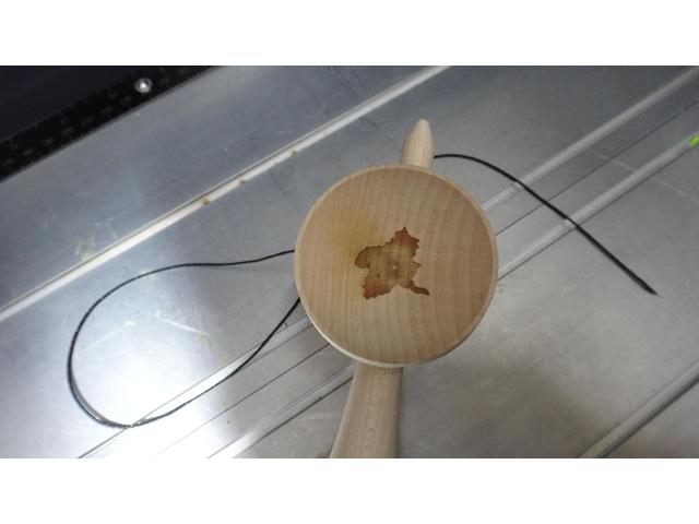 けん玉　レーザー彫刻　名入れ　群馬県　伊勢崎市