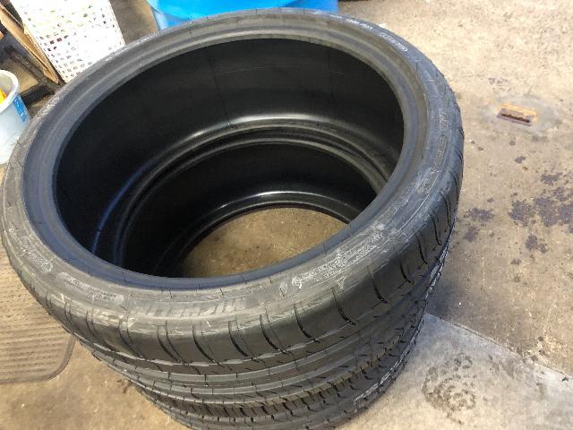 ポルシェ 911 997ターボ フロントタイヤ交換