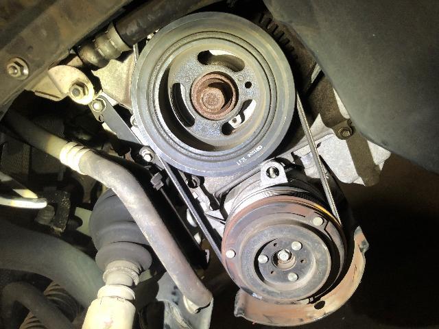 マツダ ビアンテ オートテンショナー ベルト交換