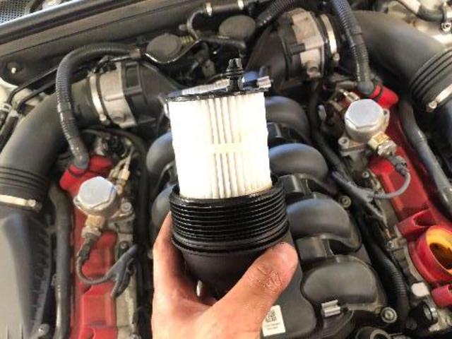 アウディ RS5 エンジンオイル エレメント交換