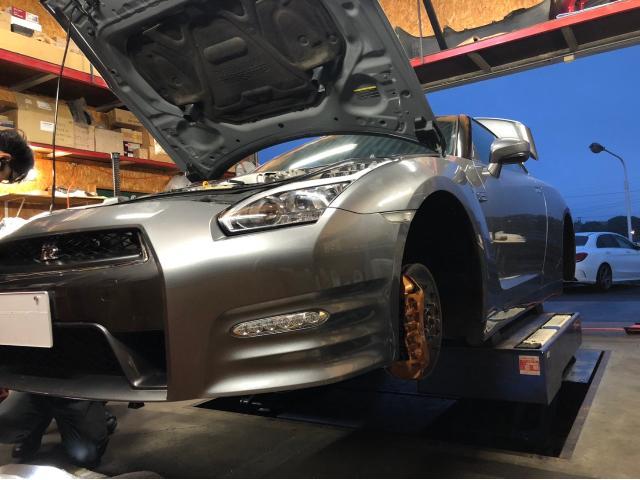 NISSAN R35 GT-R 後期ルック Valenti JEWEL LEDヘッドランプ交換