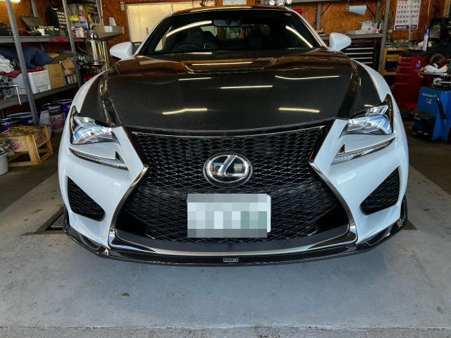 レクサス RCF 持ち込みフロントスポイラー取付 TOM'S