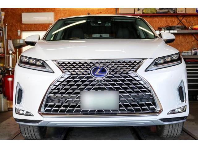 レクサス LEXUS RX450h フロントグリル交換　特別仕様車専用シルバーグリル　メッシュグリル