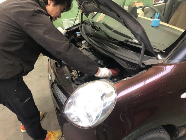 ニッサン　モコ　MG22S　車検一式　安い車検　内・外装クリーニング　内装の掃除＆ボディーの艶出しサービスで～【栃木県宇都宮市・下野市「ジャストオート」作業メニュー～