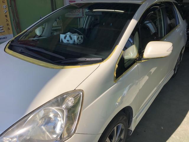 ホンダ　フィットシャトルハイブリッド　GP2・安くバンパーの板金塗装・安価でボディーの磨き・艶出し／コーティングって高い！？安く・磨き・艶出しで十分な仕上がり～【栃木県宇都宮市・下野市「ジャストオート」作業メニュー～