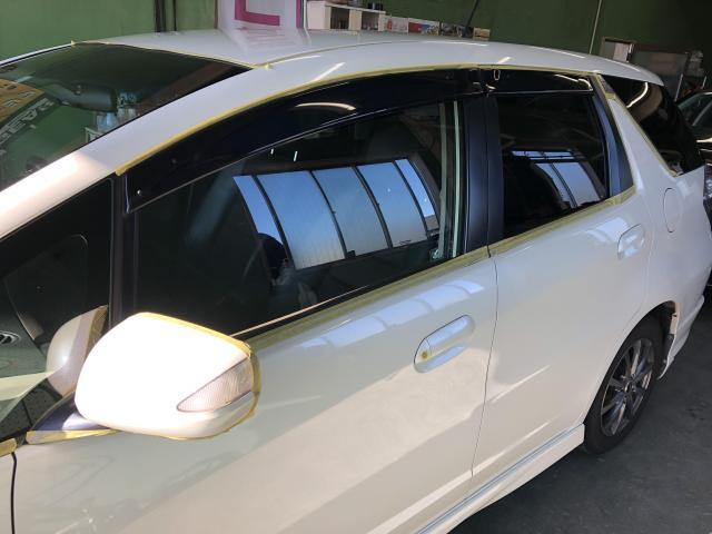 ホンダ　フィットシャトルハイブリッド　GP2・安くバンパーの板金塗装・安価でボディーの磨き・艶出し／コーティングって高い！？安く・磨き・艶出しで十分な仕上がり～【栃木県宇都宮市・下野市「ジャストオート」作業メニュー～