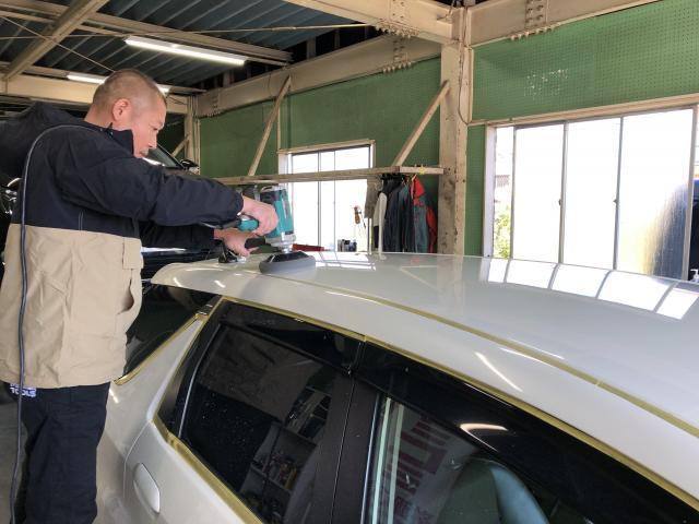 ホンダ　フィットシャトルハイブリッド　GP2・安くバンパーの板金塗装・安価でボディーの磨き・艶出し／コーティングって高い！？安く・磨き・艶出しで十分な仕上がり～【栃木県宇都宮市・下野市「ジャストオート」作業メニュー～