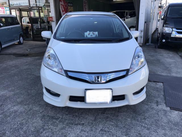 ホンダ　フィットシャトルハイブリッド　GP2・安くバンパーの板金塗装・安価でボディーの磨き・艶出し／コーティングって高い！？安く・磨き・艶出しで十分な仕上がり～【栃木県宇都宮市・下野市「ジャストオート」作業メニュー～