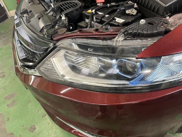 ホンダ　ジェイドHV　ハイブリッドX　FR4／ヘッドライトを新車のように／ヘッドライトの曇り取り／ヘッドライトの磨き／コーティングって高い！？安く・磨き・艶出しで十分な仕上がり～【栃木県宇都宮市・下野市「ジャストオート」作業メニュー～