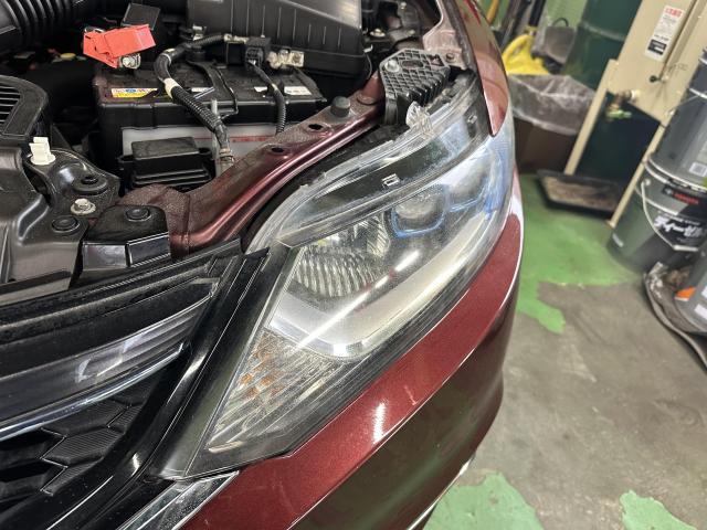 ホンダ　ジェイドHV　ハイブリッドX　FR4／ヘッドライトを新車のように／ヘッドライトの曇り取り／ヘッドライトの磨き／コーティングって高い！？安く・磨き・艶出しで十分な仕上がり～【栃木県宇都宮市・下野市「ジャストオート」作業メニュー～