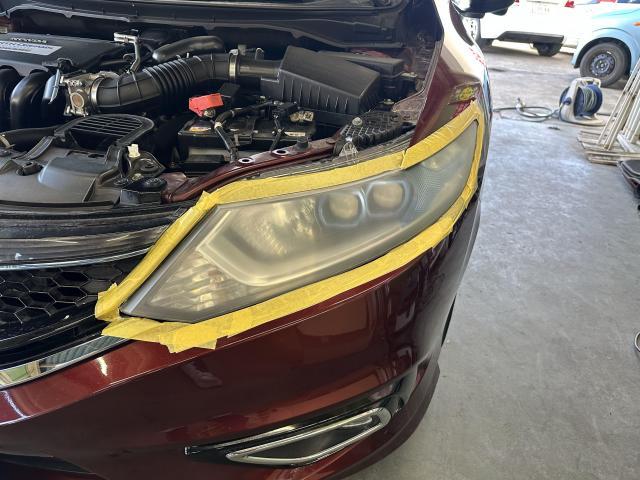 ホンダ　ジェイドHV　ハイブリッドX　FR4／ヘッドライトを新車のように／ヘッドライトの曇り取り／ヘッドライトの磨き／コーティングって高い！？安く・磨き・艶出しで十分な仕上がり～【栃木県宇都宮市・下野市「ジャストオート」作業メニュー～